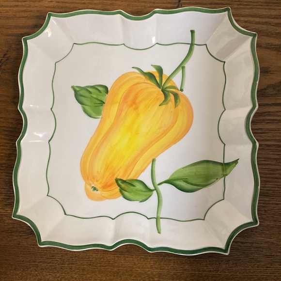 Vietri made in Italy Wall Plate Yellow Pepper - Picture 4 of 4
